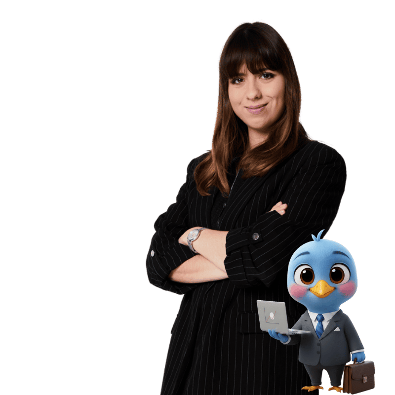 Marion et la mascotte Eventive Studio